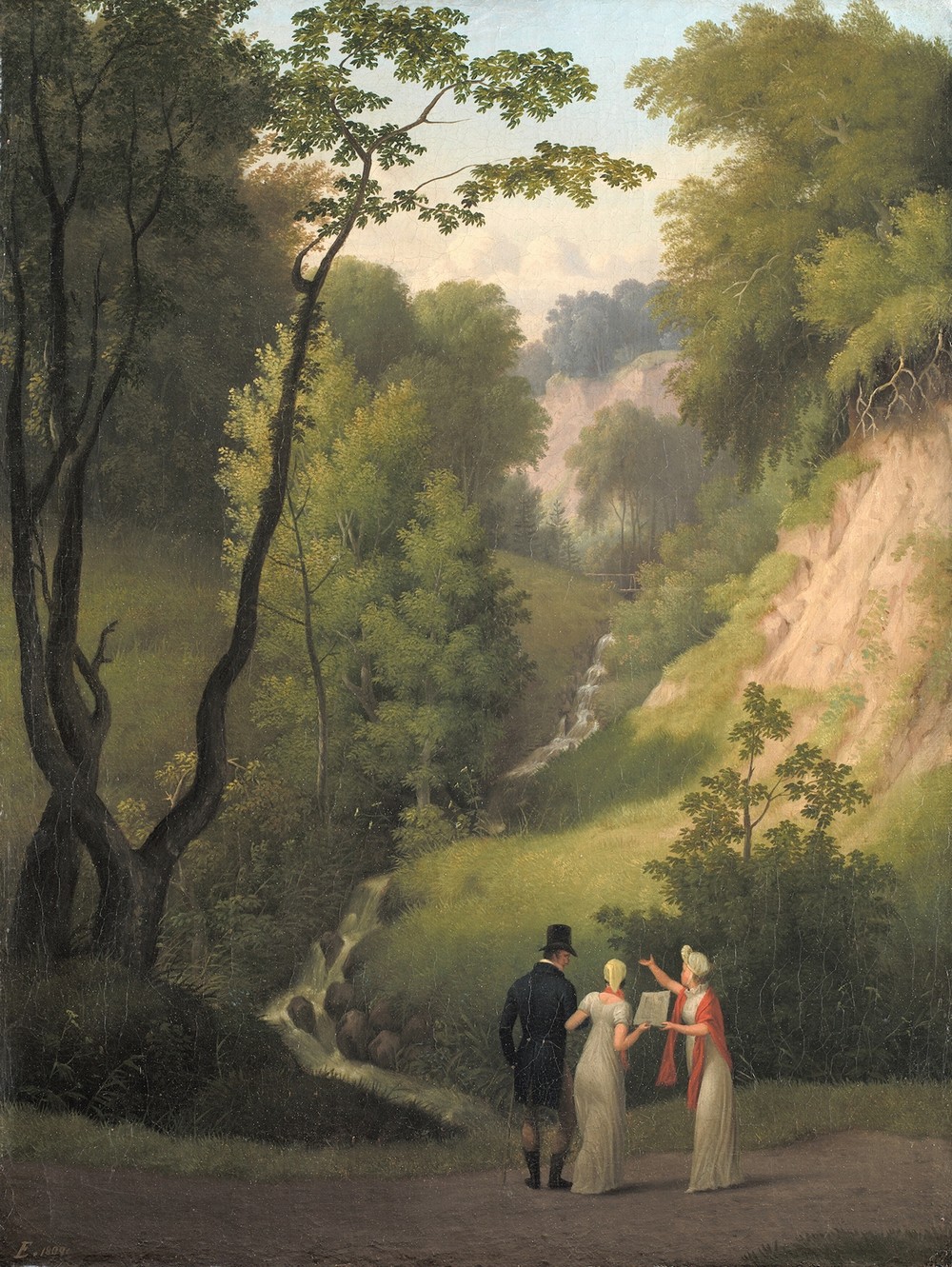 The Devil’s Cleft at Liselund Manor. The Island of Møn