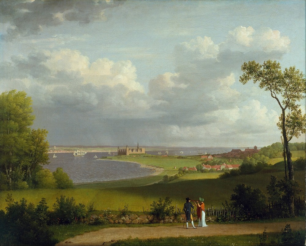 View north of Kronborg Castle (circa 1810)