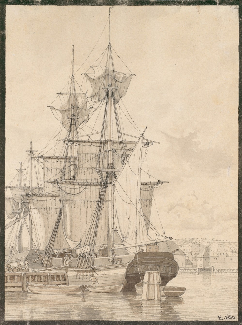 Sailing Vessels at Wilders Plads, Copenhagen