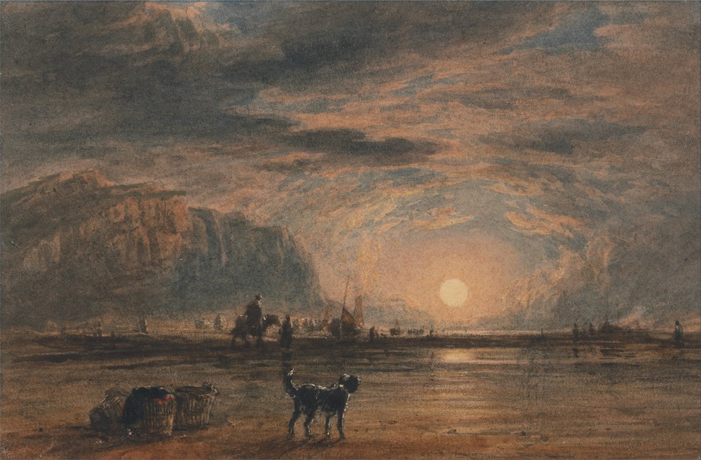 Beach Scene, Sunrise (circa 1820)
