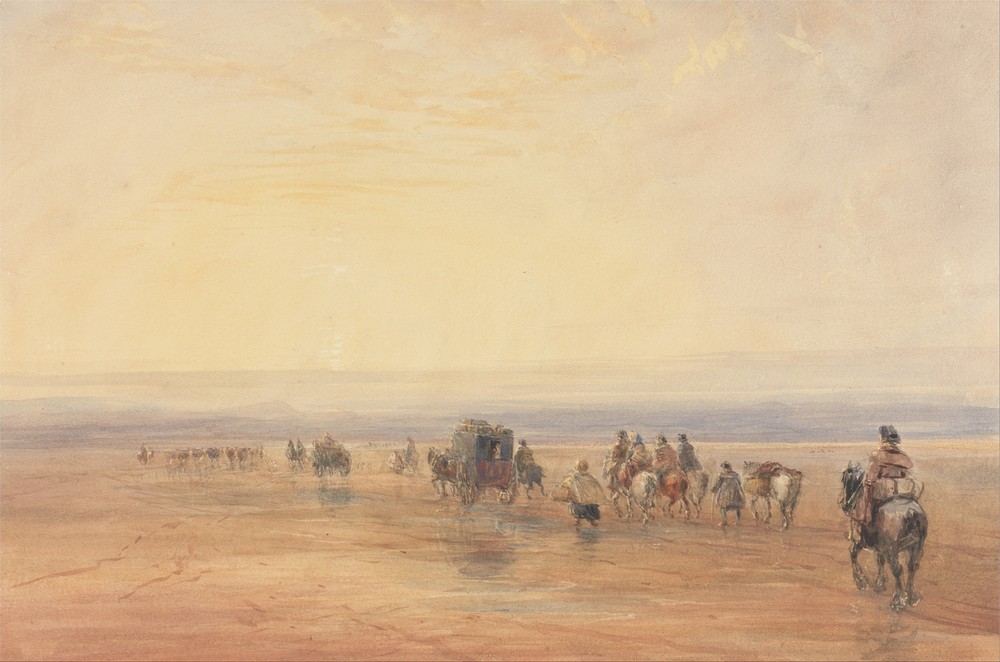 Crossing Lancaster Sands (mid 1830s)