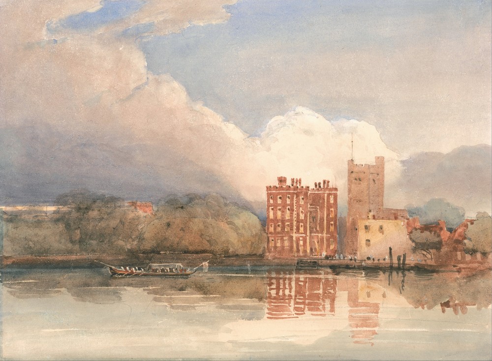 View of Lambeth Palace on Thames (1820s)