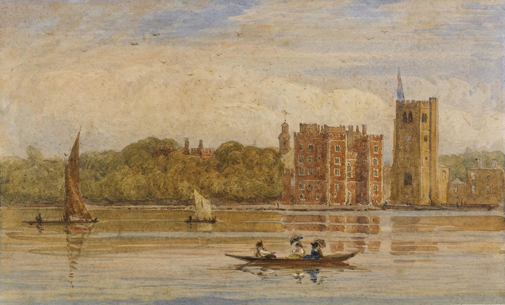 Boating Before Lambeth Palace, London