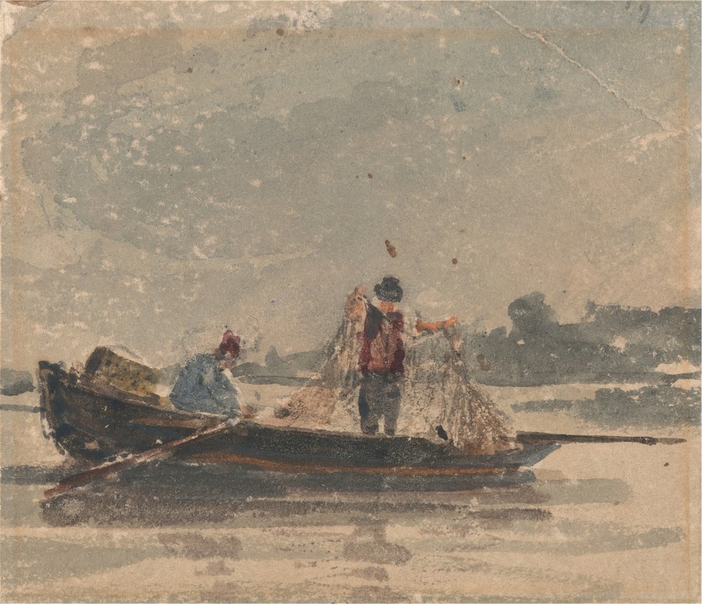 Fishermen Drawing a Net (ca. 1820)
