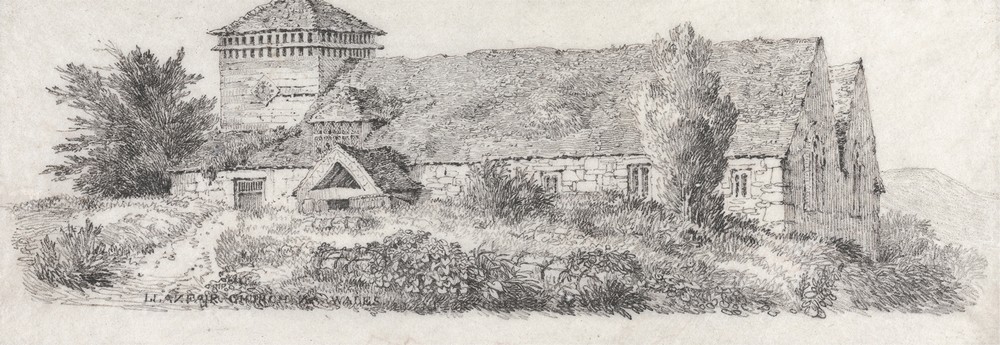 Llanfair Church, North Wales for A Treatise on Landscape Painting and Effect in Water Colours (ca. 1813)
