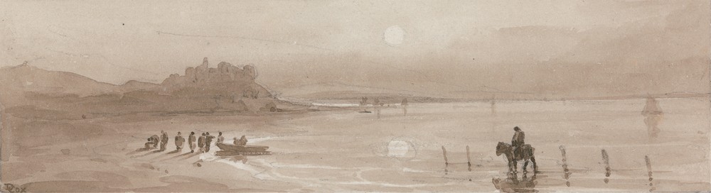 Seacoast, Sunset with Harlech Castle (ca. 1808)