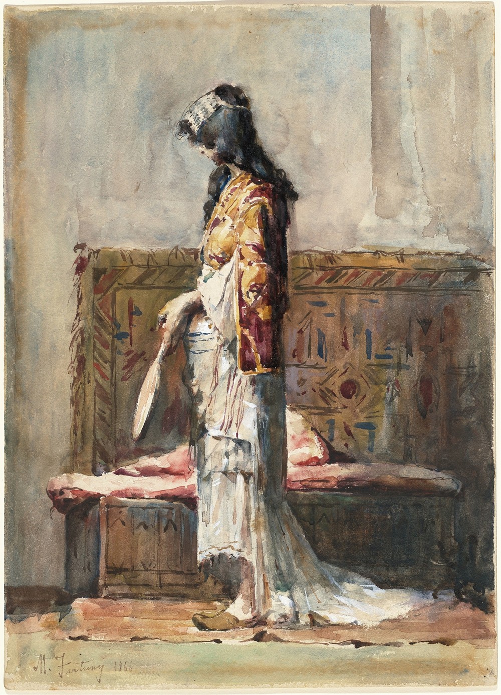 A Moroccan Woman in Traditional Dress