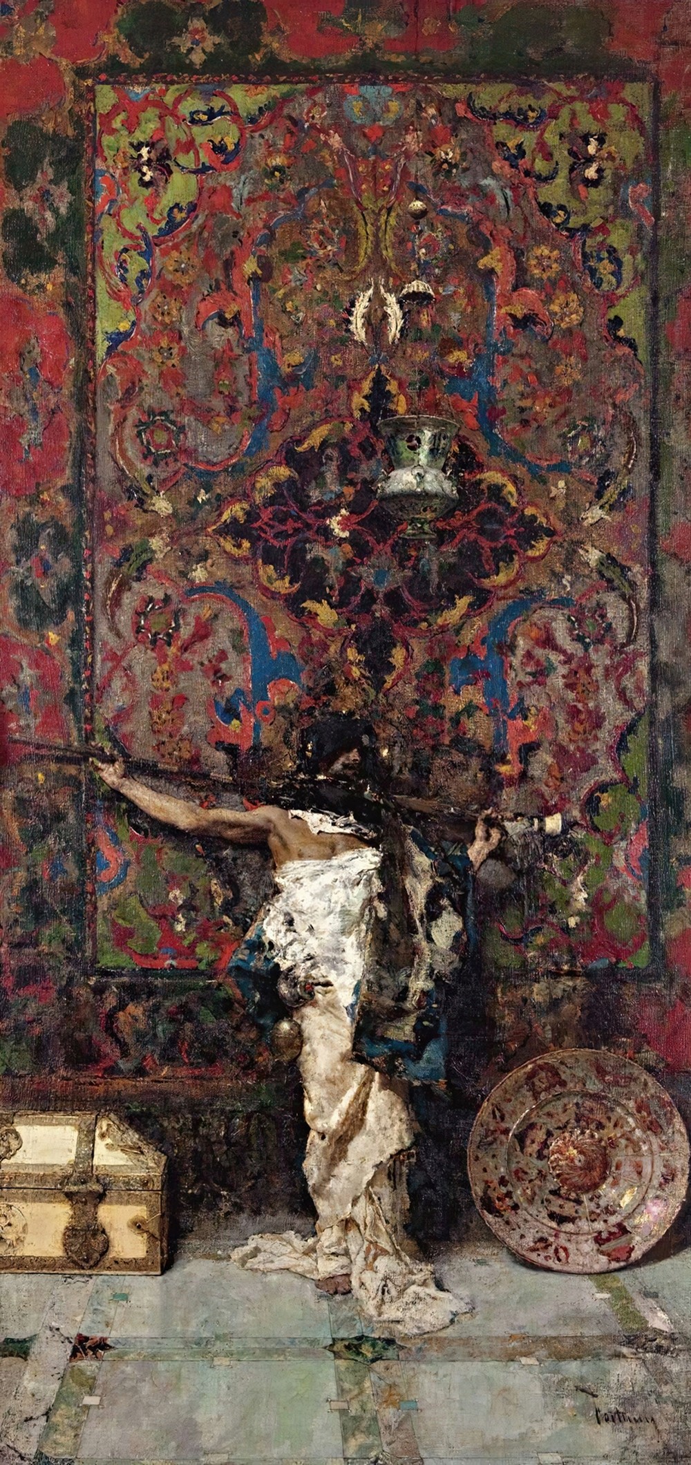 Arabe Delante De Un Tapiz (Arab Before a Tapestry)