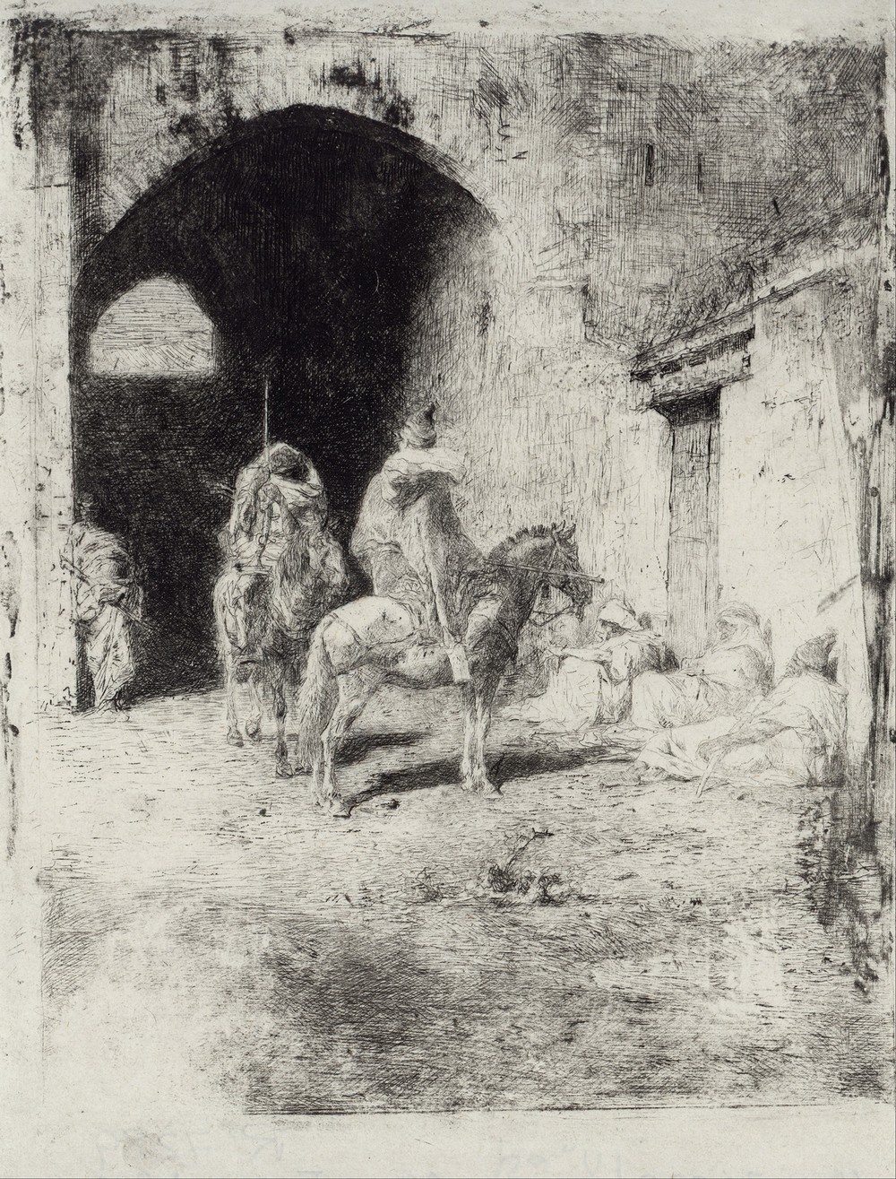 Casbah Guard in Tetouan (circa 1861)