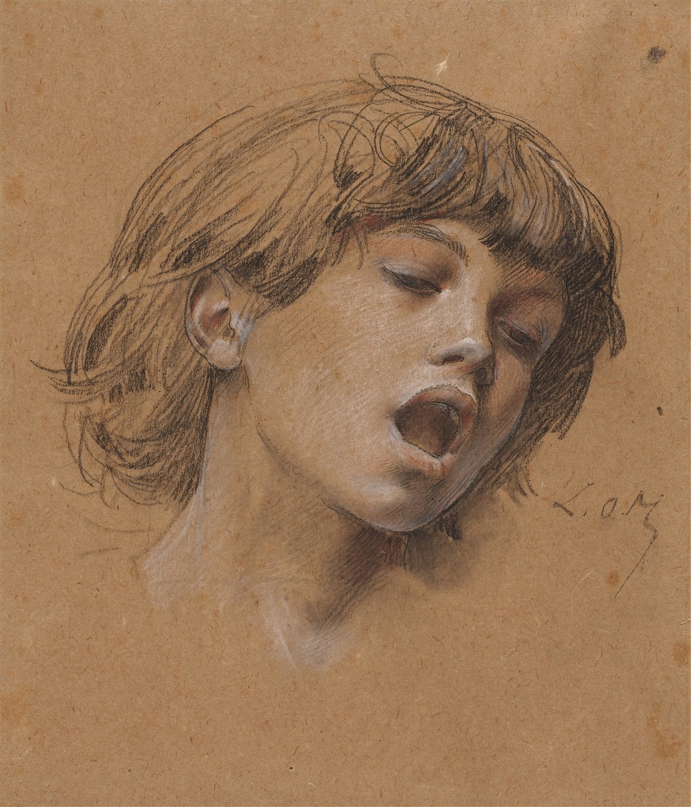 Head of a Boy Singing (Study for Music) (c. 1898)