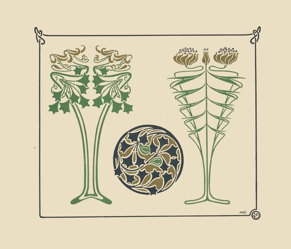 Abstract design based on leaves
