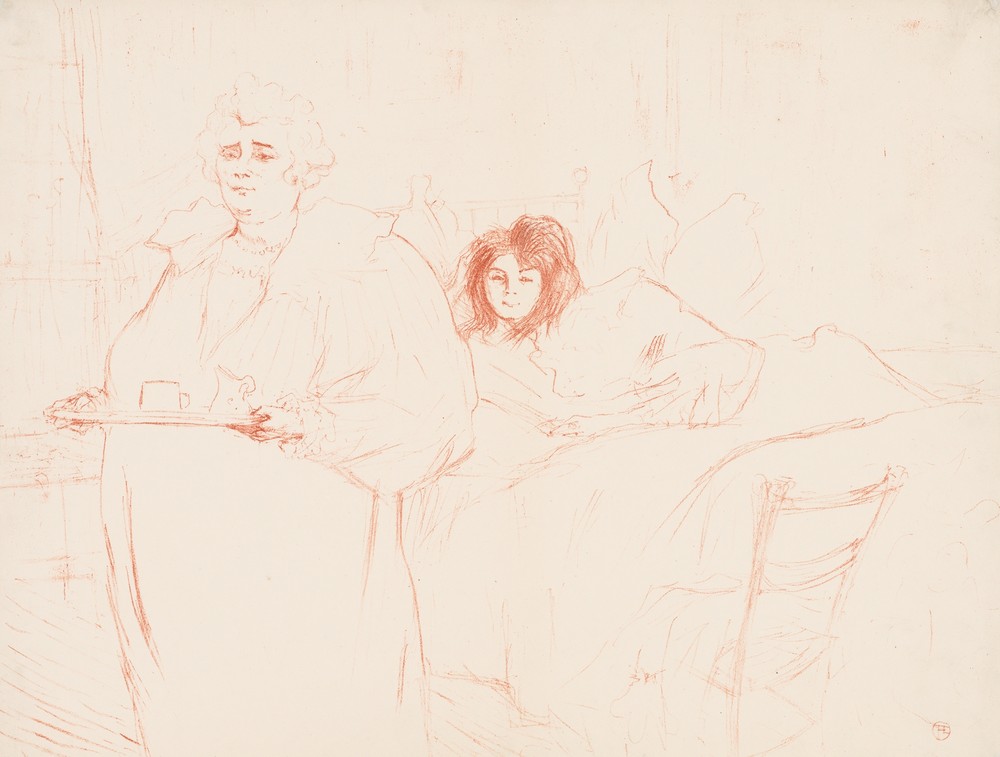 Elles: Woman Carrying a Tray, Mme. Baron and Mlle. Popo