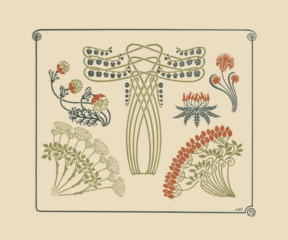 Abstract design based on tiny flowers.
