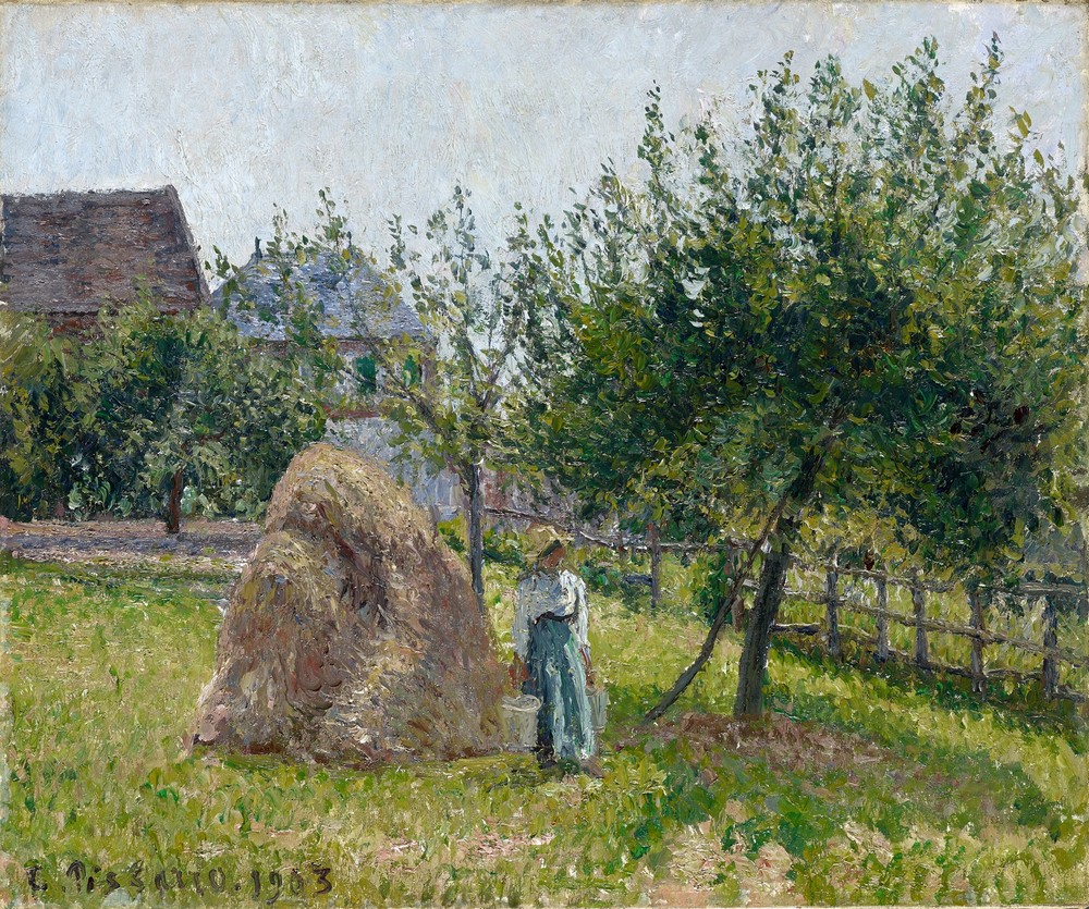 Apple Trees in Eragny, Sunny Morning