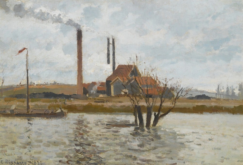 Usine À Saint-Ouen-L’aumône, La Crue De L’oise
