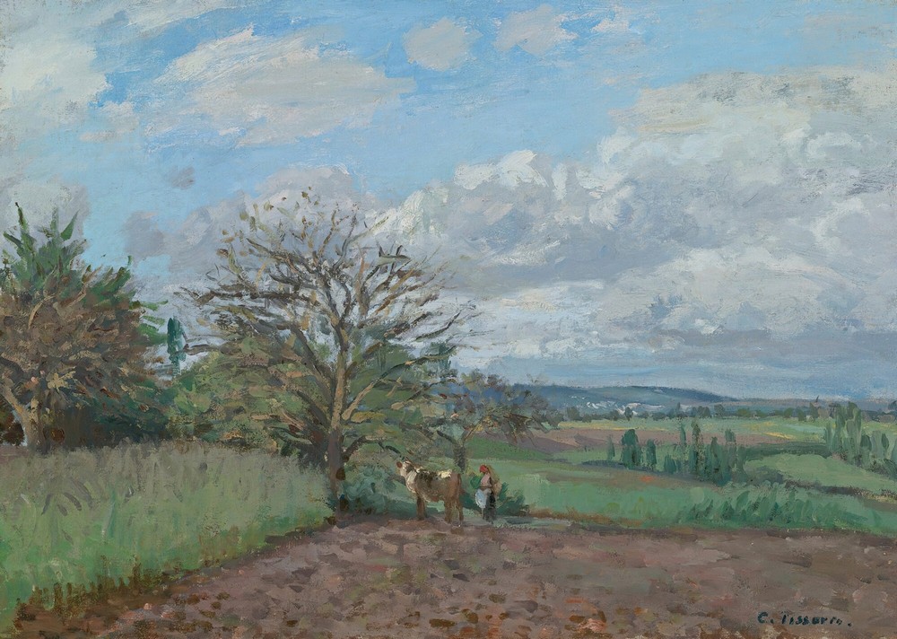 Paysage Avec Une Vachère (circa 1872)