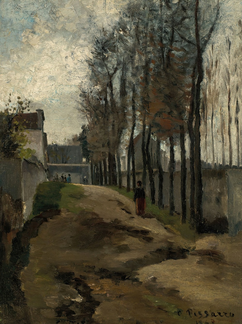 Le Chemin, paysage hivernal