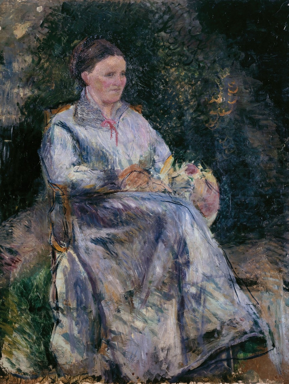 Julie Pissarro au jardin