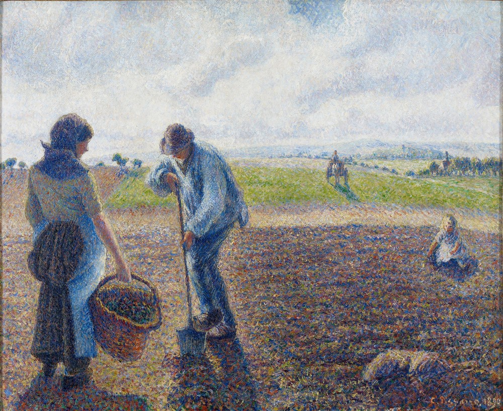 Paysans dans les champs, Éragny (Peasants in the Fields, Éragny)