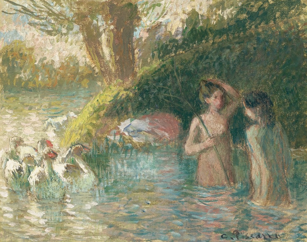 Baigneuses gardeuses d’oies
