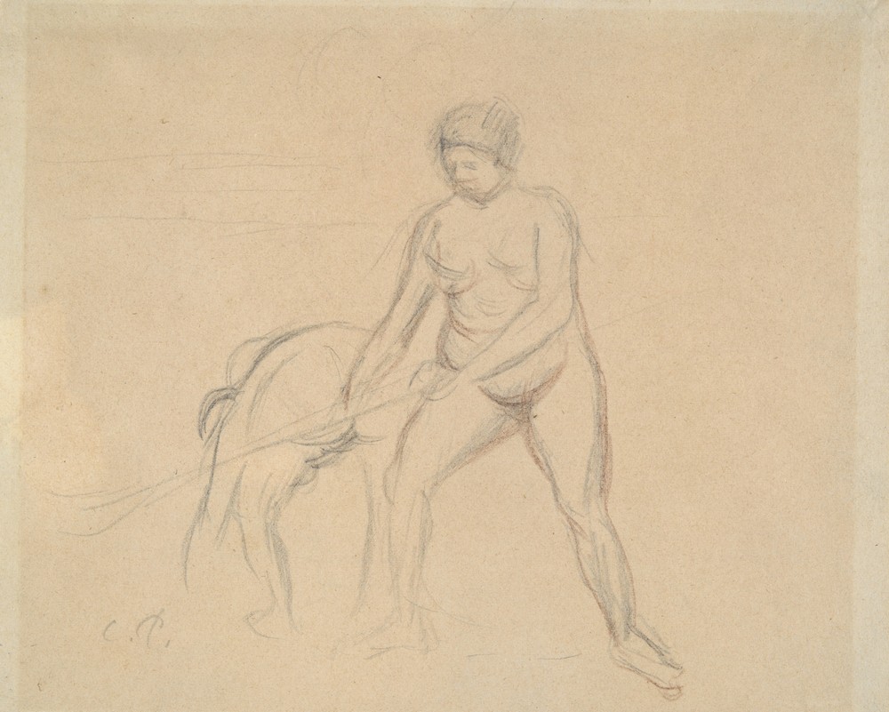 Study of Two Female Figures (mid to late 19th century)