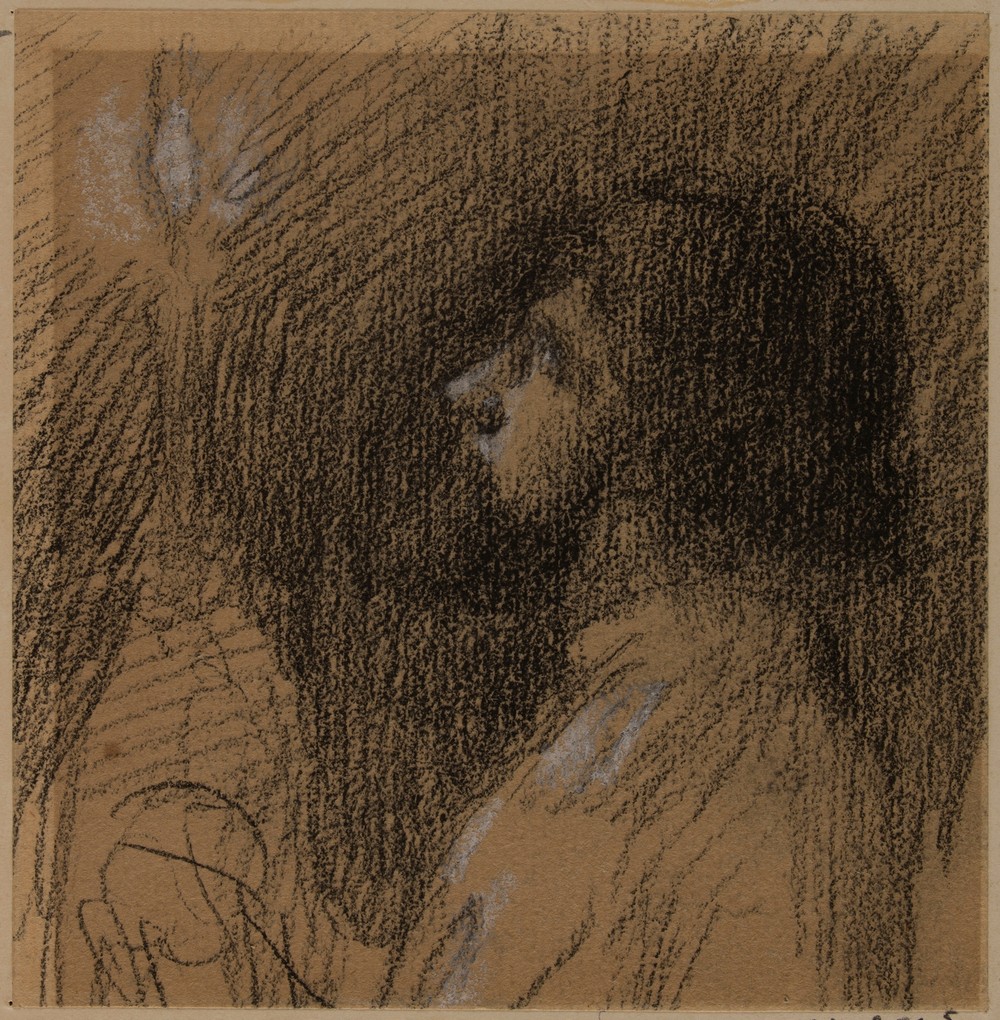 Tête d’homme, de profil à gauche