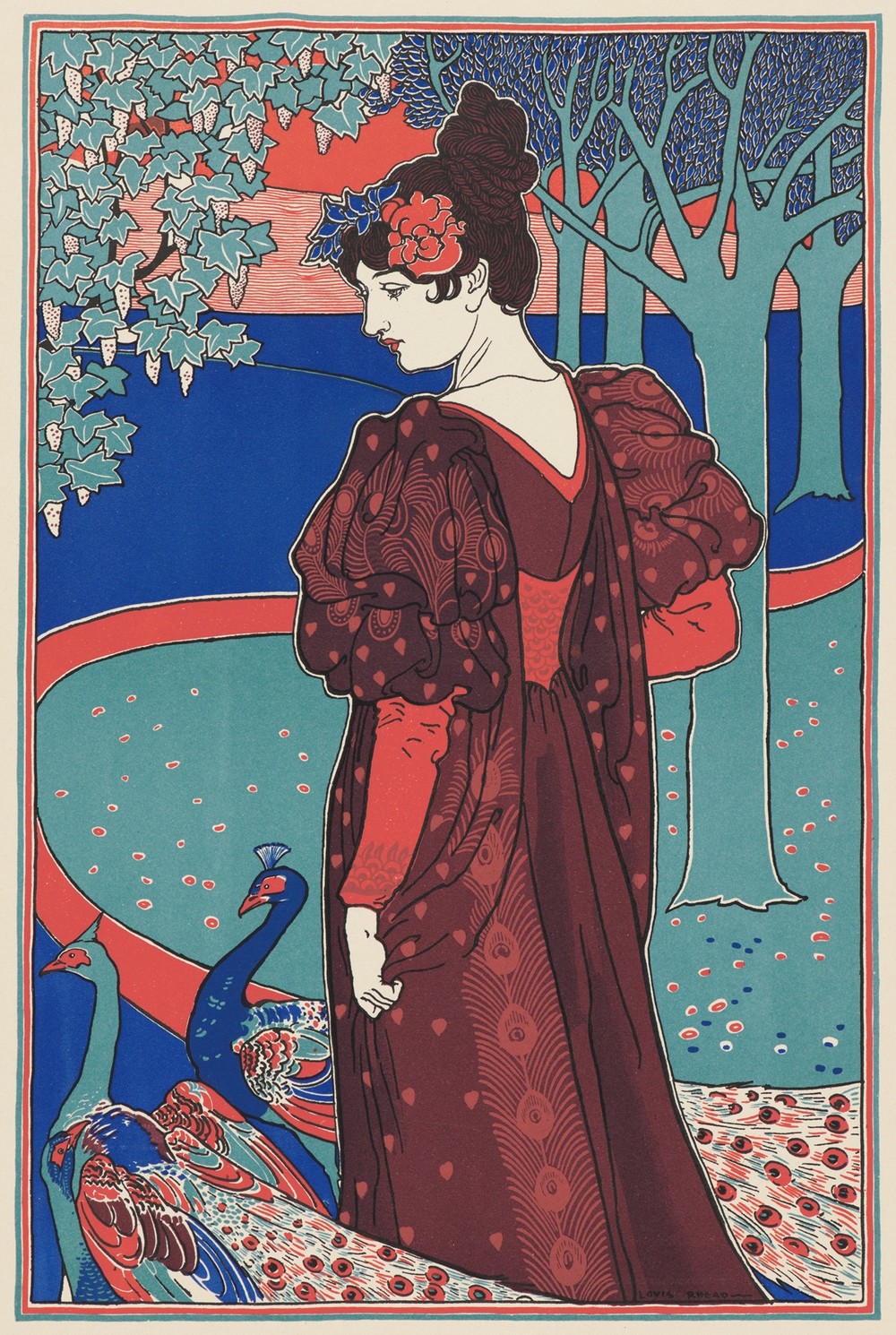 Woman with Peacocks (La Femme au Paon) (ca. 1897)
