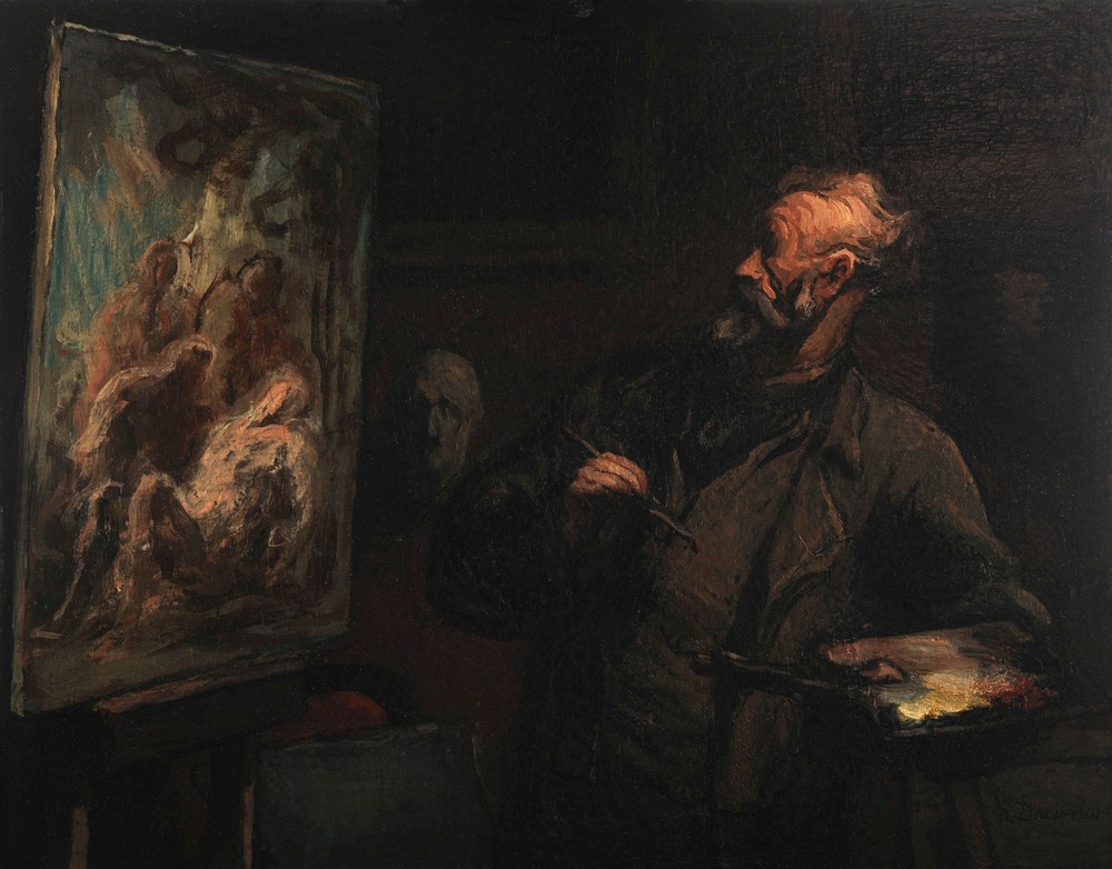 L’artiste à la mise au tombeau (ca 1867)