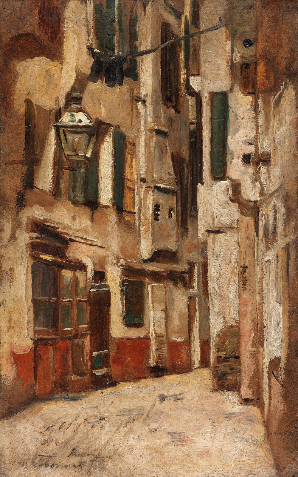 Venezianische Gasse nach rechts