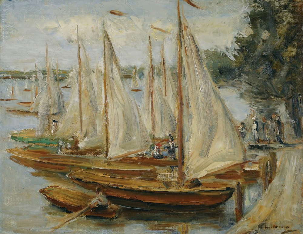 Segelboote Am Wannsee (Sailing Boats On Wannsee Lake) (circa 1922)