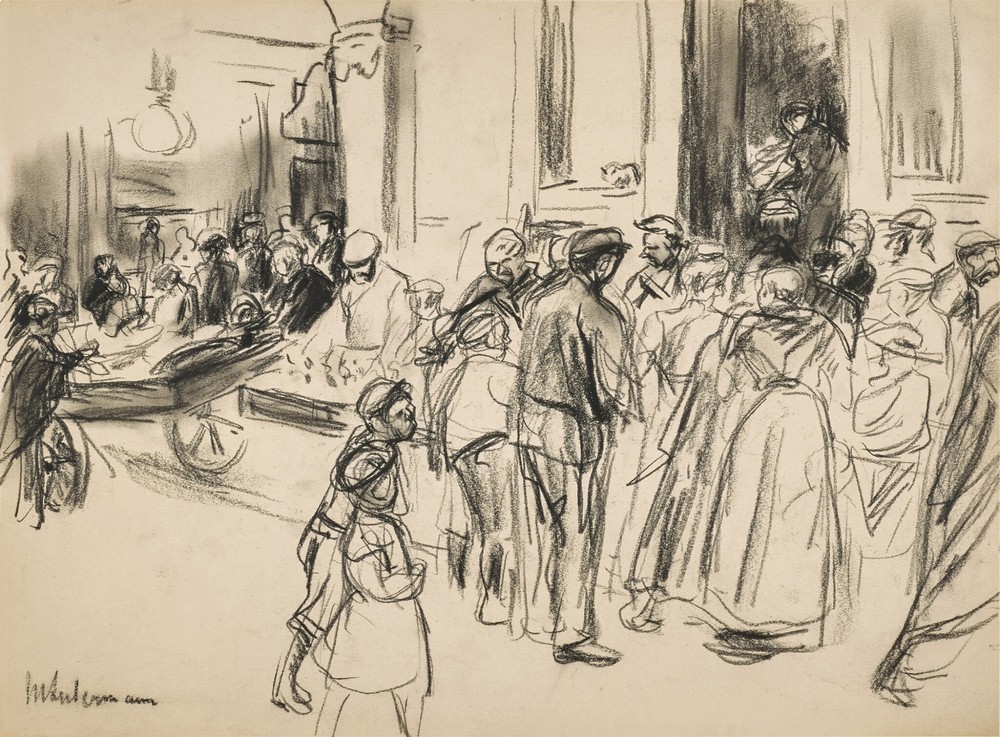 Straßenszene (Street Scene) (circa 1907)