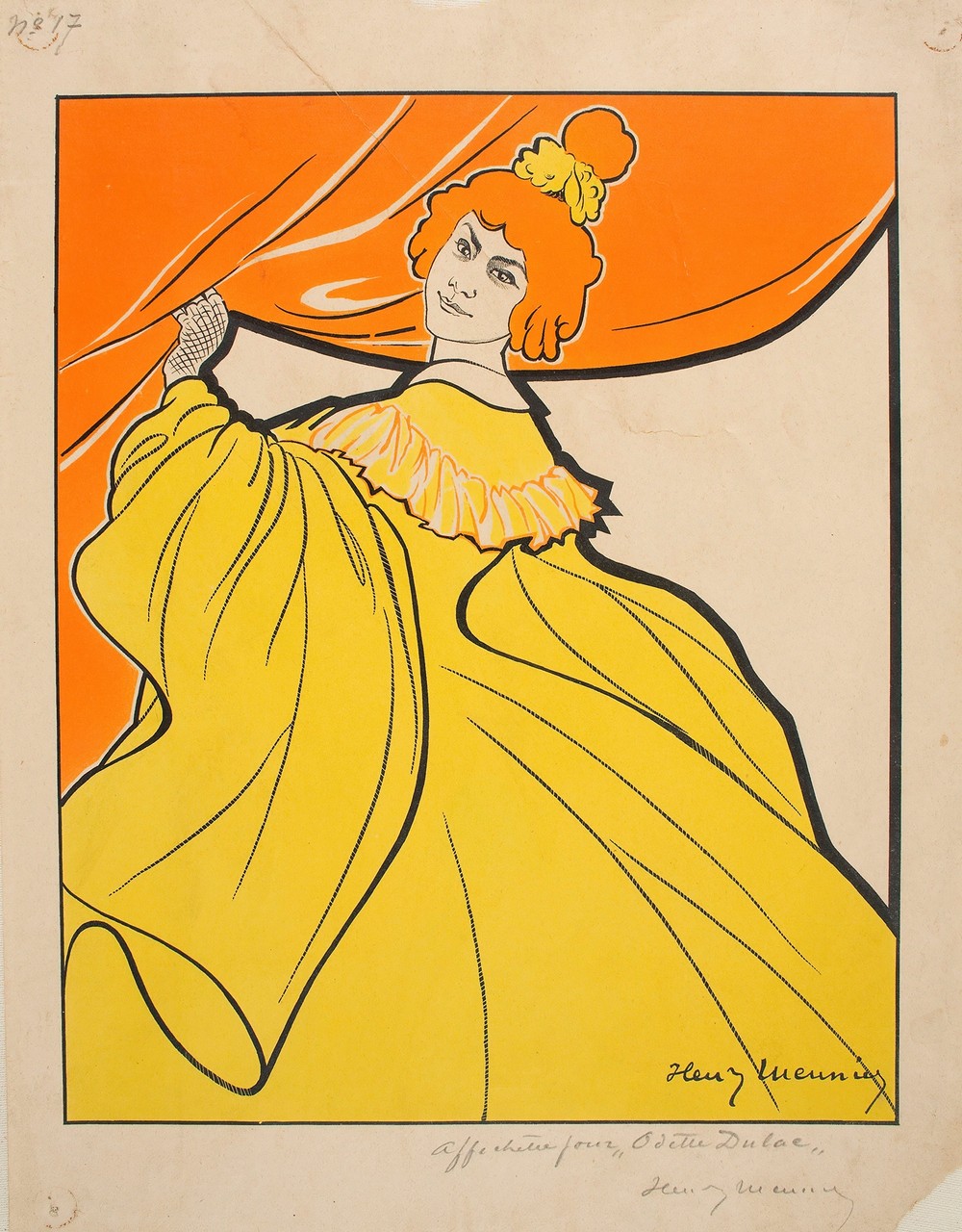 Affichette Pour Odette Dulac