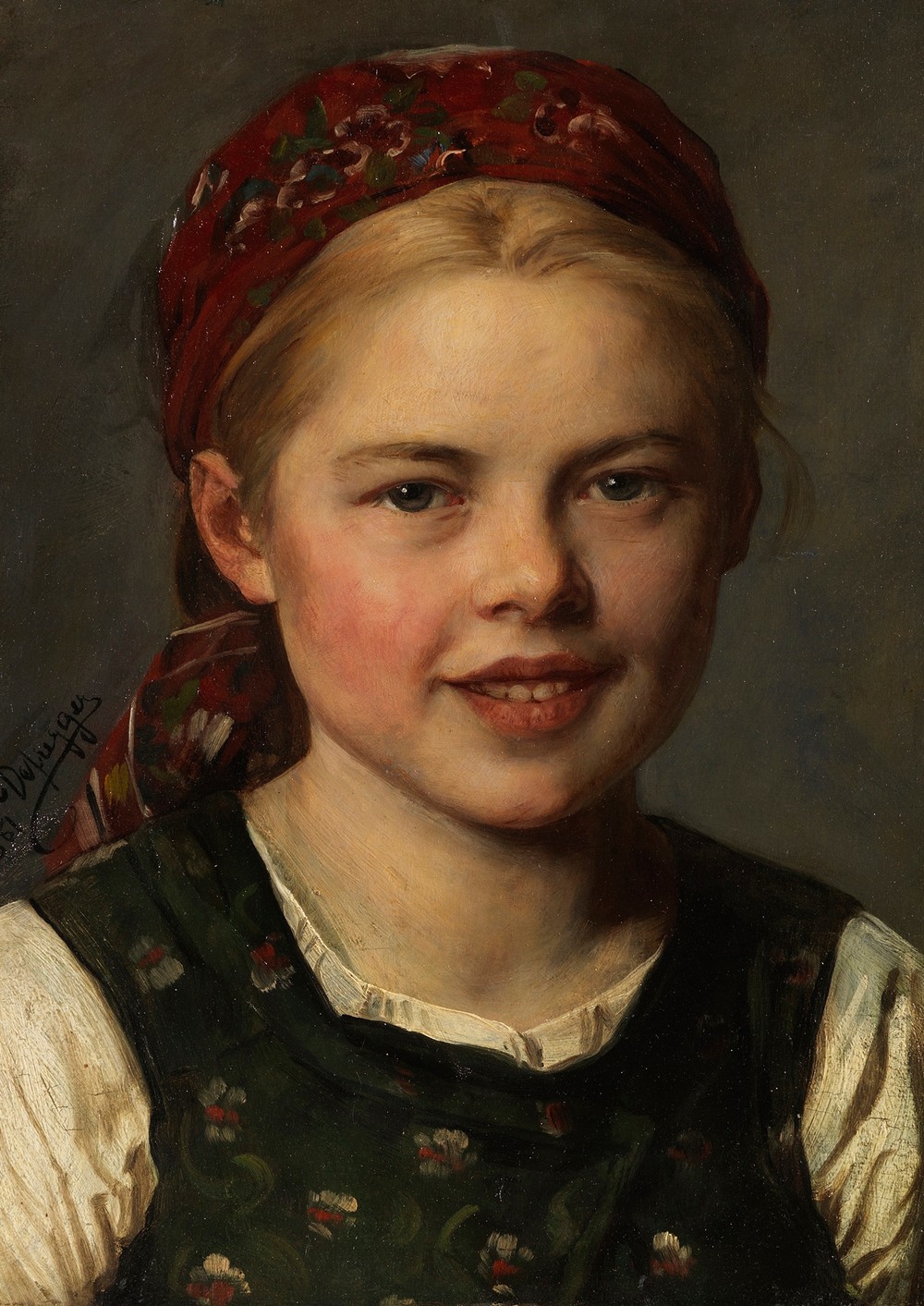 Dirndl mit Kappe