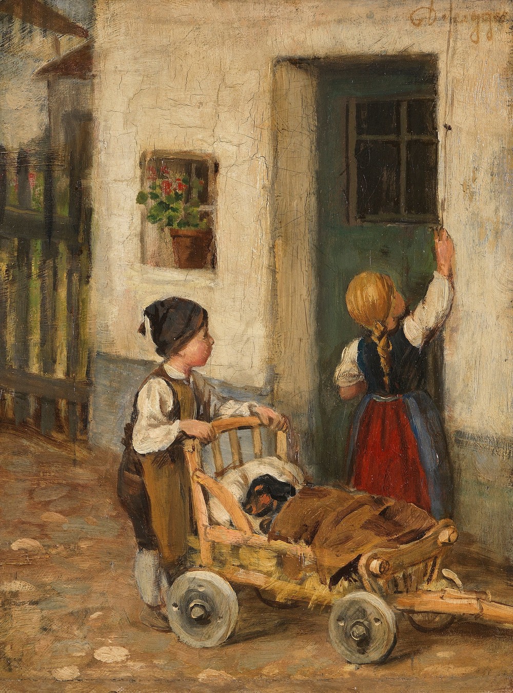 Der kranke Dackel (Ca. 1890)