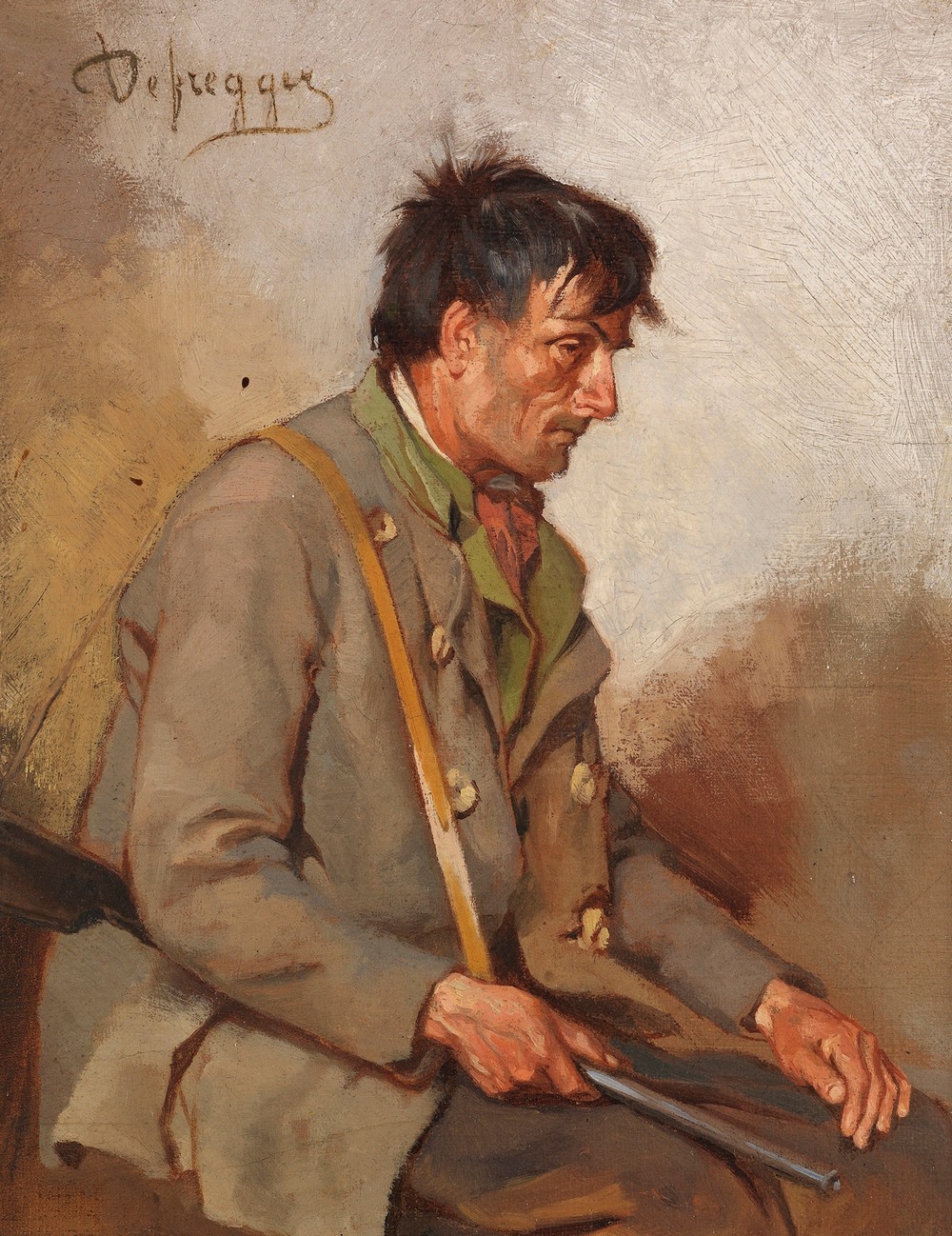 Seated hunter (after 1900)