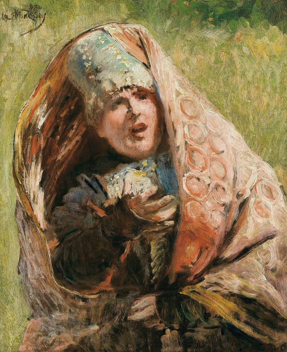Portrait Of A Peasant Woman; Study For Minin Appealing To People Of Nizhnii Novgorod
