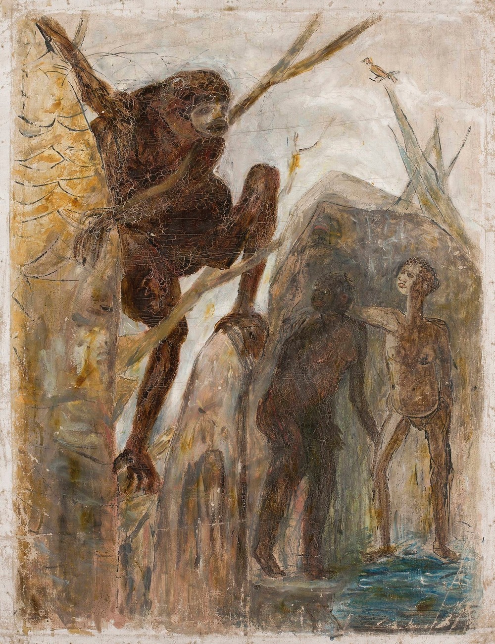 Landscape with a monkey