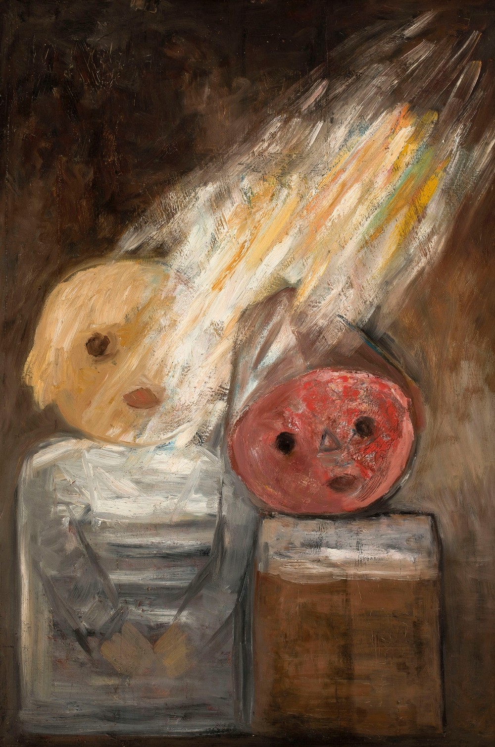 Self-portrait with a palette