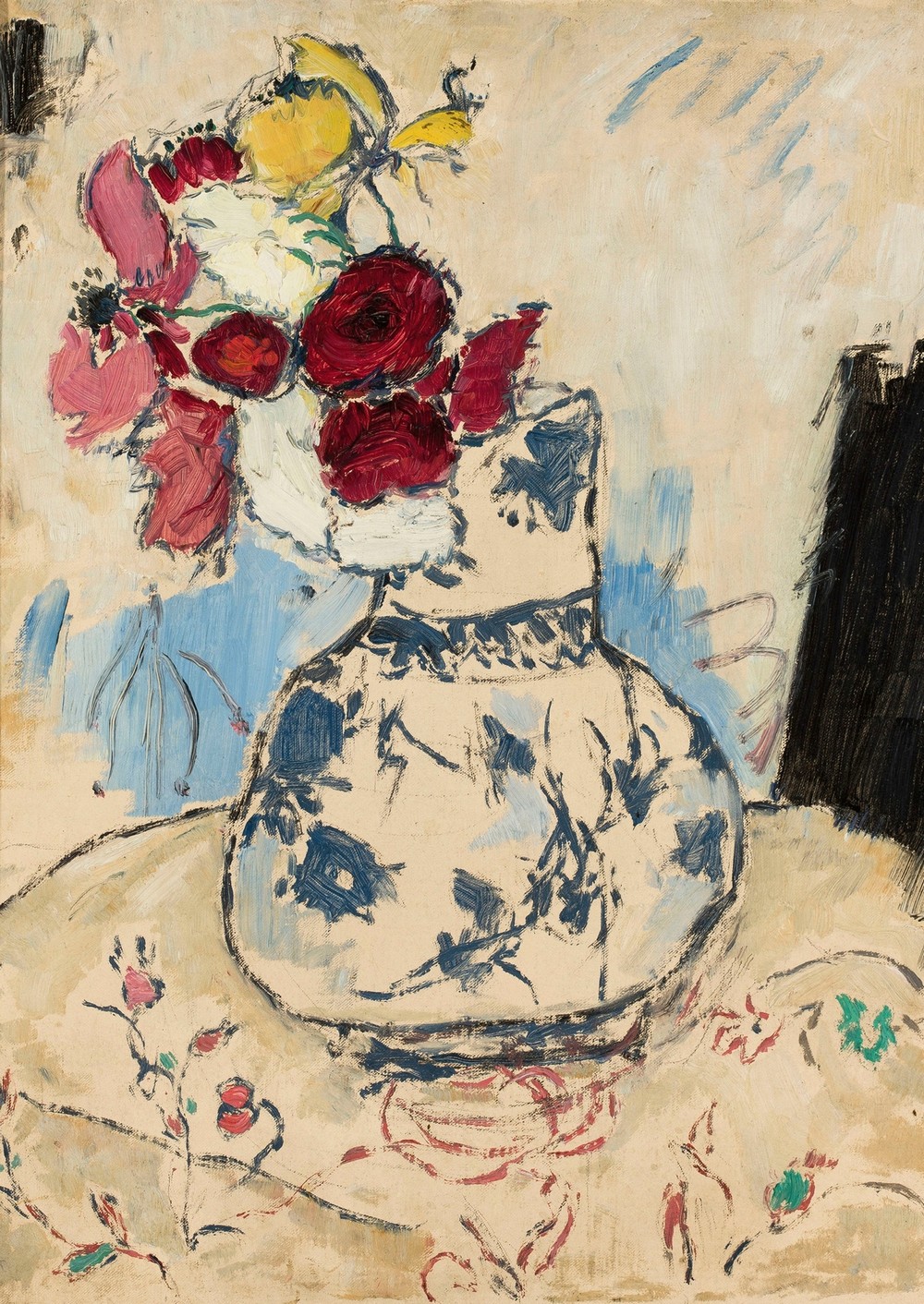 Flowers in a flower-vase