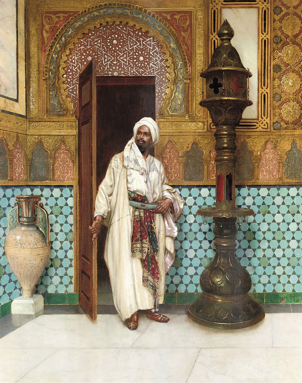 An elegant chieftain in his palace