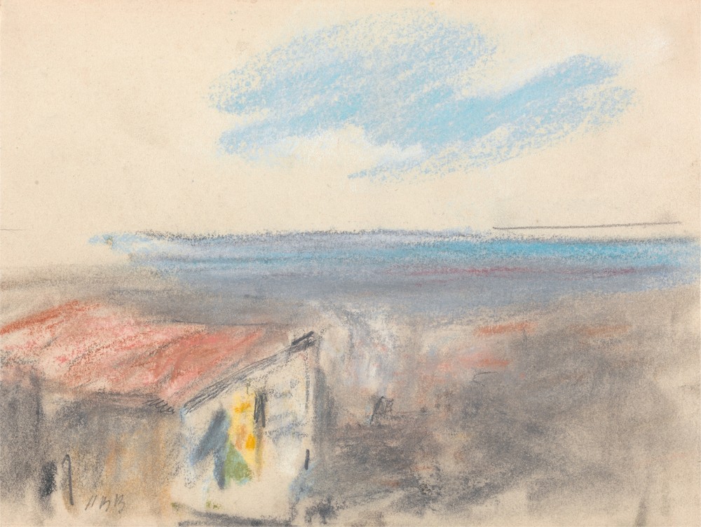 Landscape with Blue Cloud