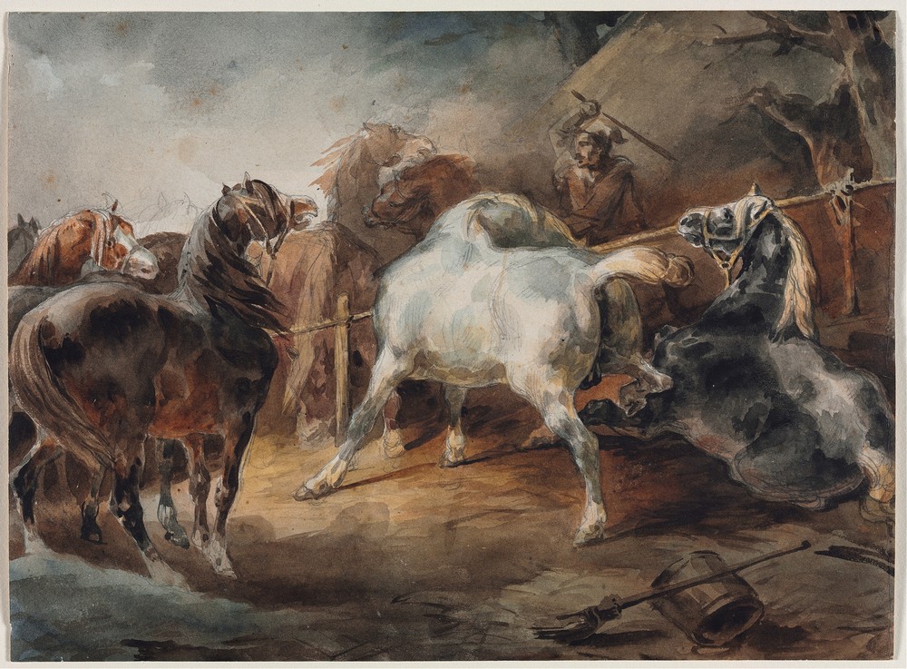 Fighting Horses (c. 1820)