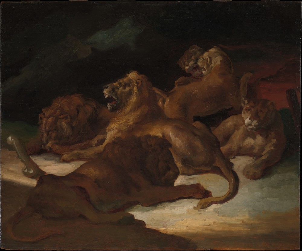 Lions in a Mountainous Landscape (ca. 1818–20)