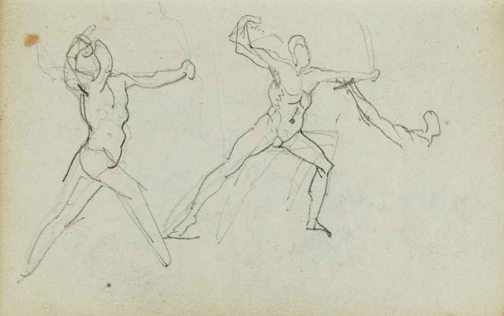 Three studies of a bowman