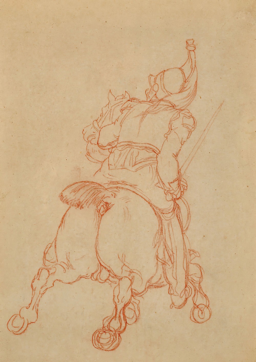 Cuirassier à cheval chargeant