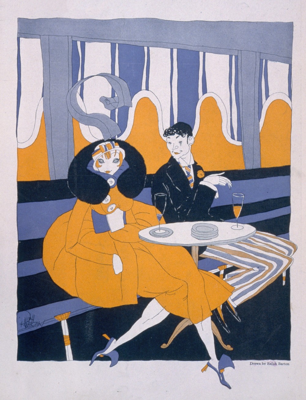 He; ‘I propose dinner.’ She; ‘Materialist’