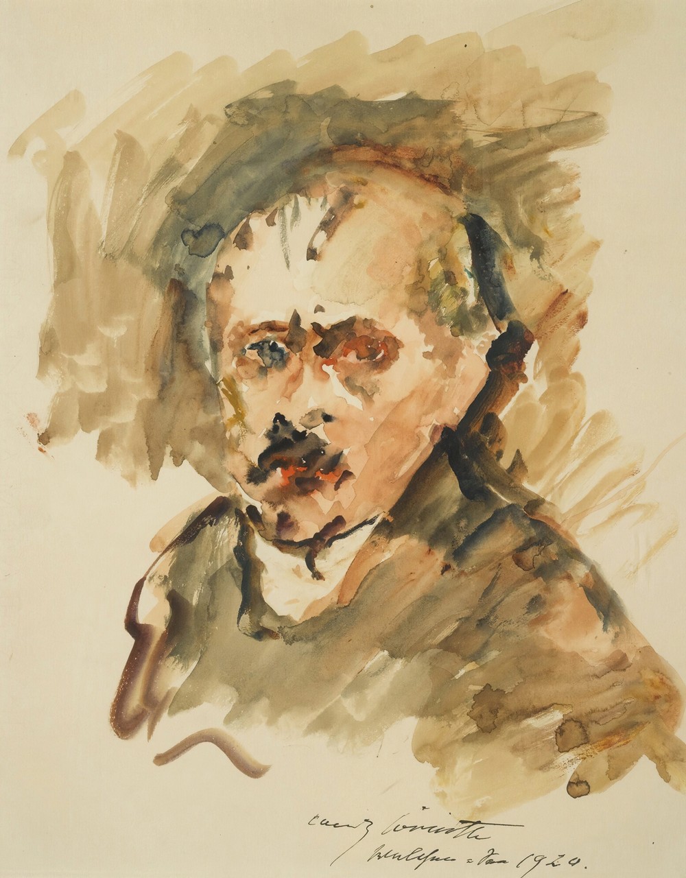 Selbstbildnis Mit Schnurrbart (Self-Portrait With Moustache)