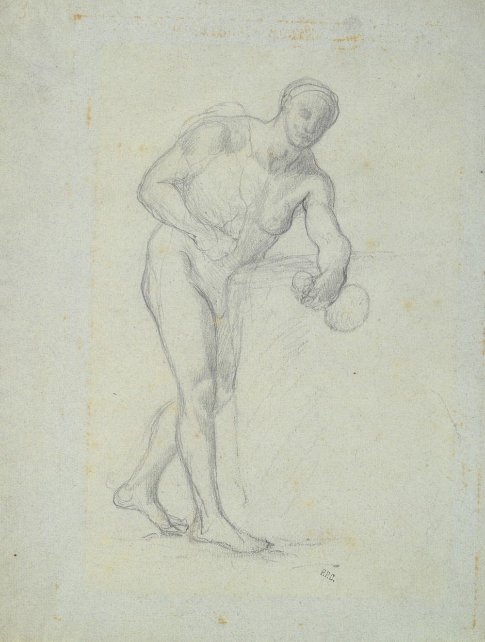 Nude Figure with a Flask