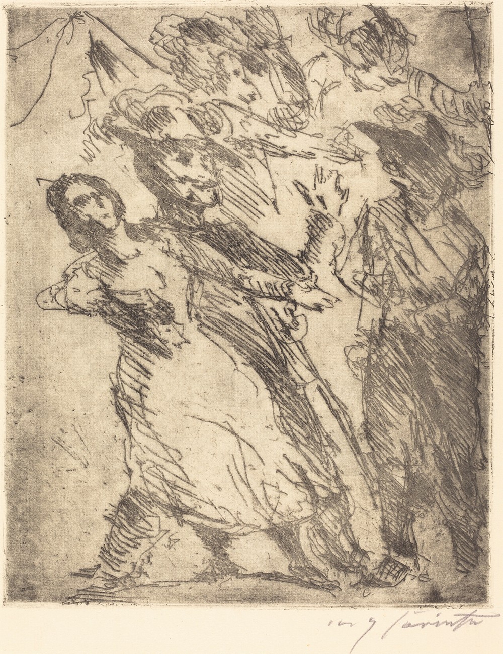 Cavaliers with a Woman, probably 1923
