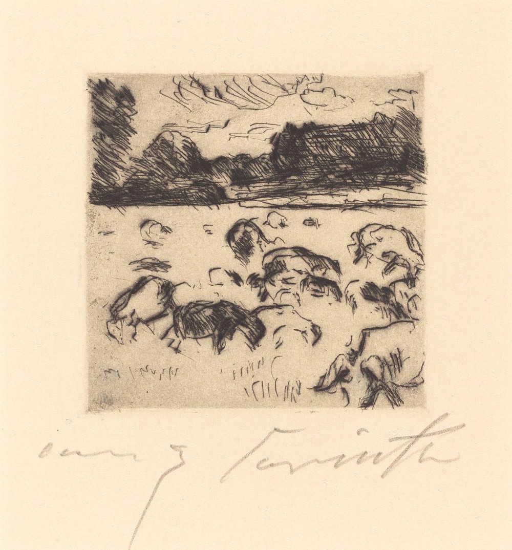 Grazing Sheep (Weidende Schafe)